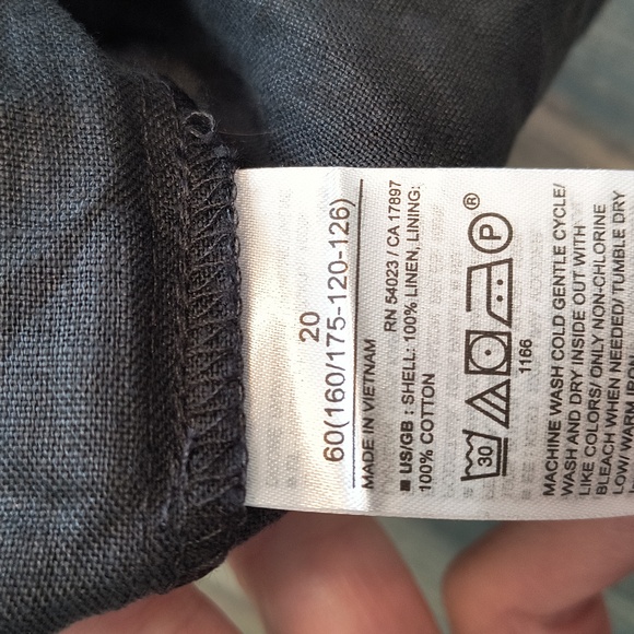 NEW Banana Republic Lisa Linen MIDI Dress Sz 20 - Picture 6 of 8